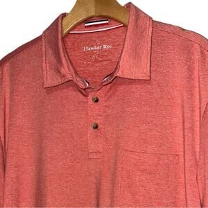 Hawker Rye Men’s Size XL Heathered Red Short Sleeve Performance Polo Shirt